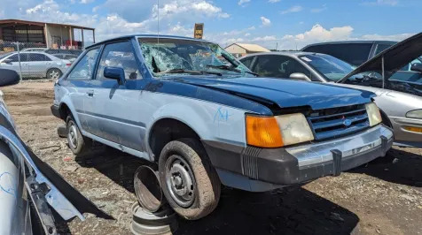 <h6><u>Junkyard Gem: 1987 Ford Escort GL 2-door hatchback</u></h6>